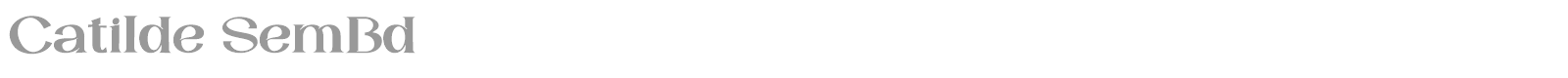 Catilde font preview